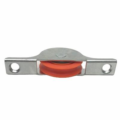 China 35mm Soft U Groove Sliding Pulley Nylon Door Roller With Steel Housing for sale