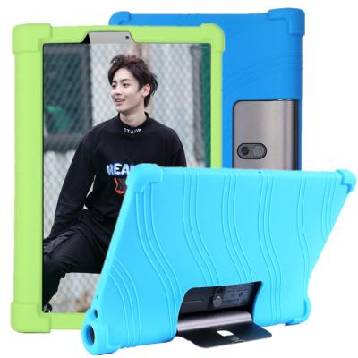 China Child Safe Ultra Thin Soft Silicon Stand Case For For Lenovo 10.1 Inch YOGA Tab YT Yoga5 X705 Tablet Holder Kids Protective Cover for sale