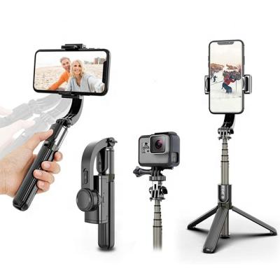 China L08 Mobile Phone Gimbal Stabilizers Tripod Selfie Stick Holder 360 Rotation Adjustable Handheld Anti-shake Video Selfie Stabilizer For iPhone for sale