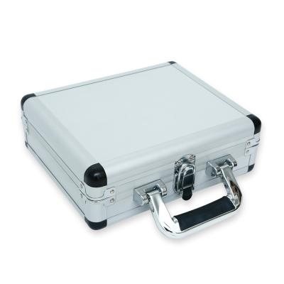 China Portable Factory Directly Supply Custom Silver Aluminum Alloy Makeup Kit Briefcase Case for sale