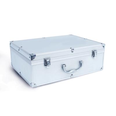 China Portable Factory Directly Supply Silver Aluminum Portable Hard Equipment Storage Tool Suitcase Box for sale