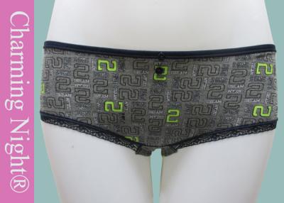 China Cotton Low Waist Panties , Printing lace hipster underwear Briefs for women for sale