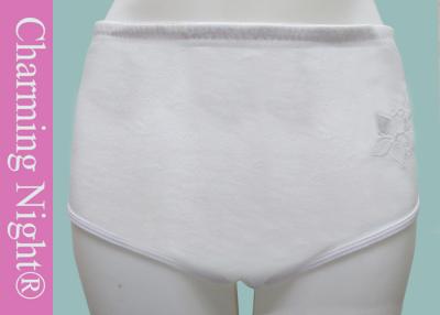 China La ropa interior para mujer del inconformista blanco al por mayor, alto waisted las bragas de la ropa interior del algodón en venta