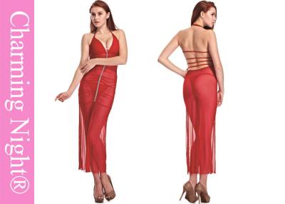 China Ropa interior larga atractiva de los vestidos de la malla transparente del verano del ODM para las mujeres atractivas maduras en venta