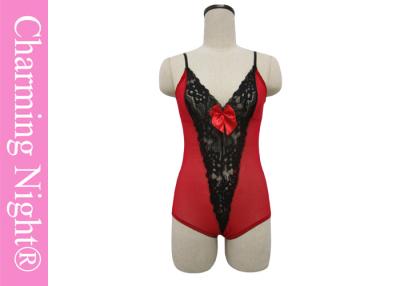 China ODM Nylon Front Lace Mesh Sexy Teddy Lingerie Underwear One Piece for sale