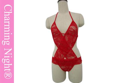 China Sujetadores de la mujer del ODM de la lencería sexy madura del cordón y sistema rojos de la ropa interior en venta