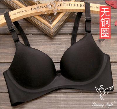 China Women Beautiful Sexy Nylon Seamless Padded Bra Without Underwires Different Sizes for sale