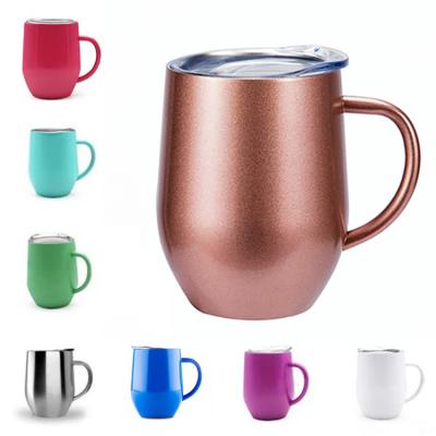 중국 손잡이를 가진 300ml Drinkware 병 304 스테인리스 12oz 포도주 공이치기용수철 판매용