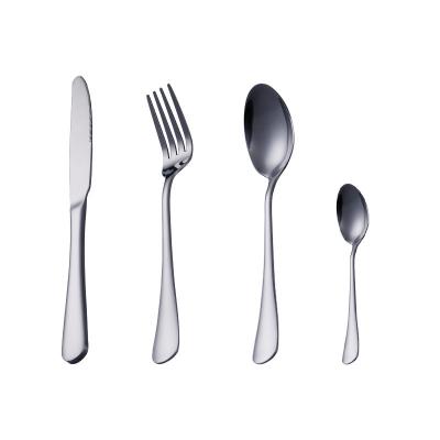 China Nickel Free Family Gatherings Kitchen Flatware Sets 4Pcs Spoon Fork Knife Teaspoon for sale