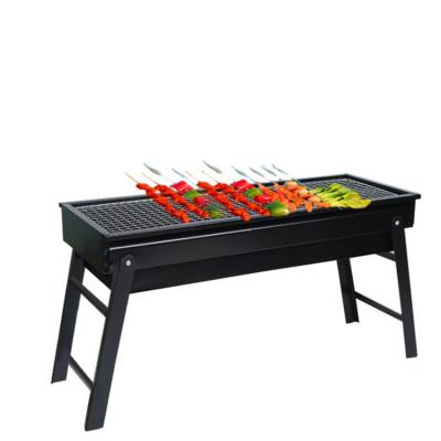 China Folding Portable Drawer Type Charcoal BBQ Grill Supplies 65*25*10cm For Outdoor for sale