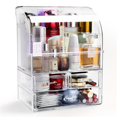 China Dustproof Waterproof Acrylic Makeup Organizers Cosmetic Storage Drawers for sale