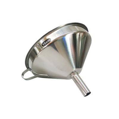 China 304 Stainless Steel Vinegar Liquid Filtering Hopper Wine Oil Funnel for sale