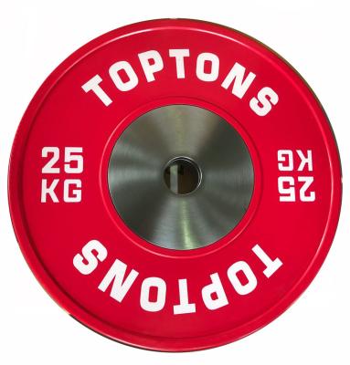 China Pounds Kg Plates Barbell Rubber Bumper Weights For Conditioning Workouts for sale