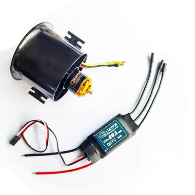 China RC Airplane 2827 70MM 60A 6S Brushless Model Airplane Toy FED ESC 1800KV RC Ducted DC Blower Motor for sale