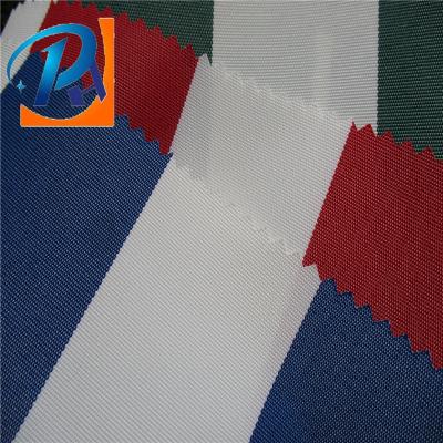 China Tear-resistant Classic Red White, Blue White, Green White Polyester Tripe Outdoor Fabric for sale