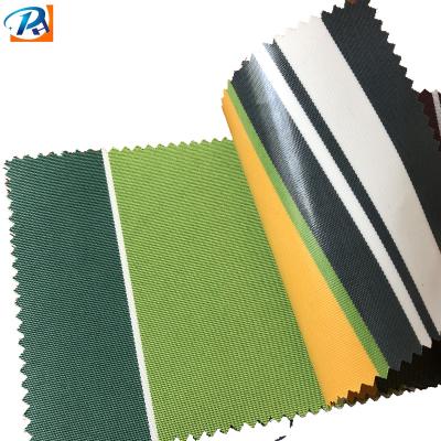 China Waterproof Stock PU Coated Yarn Dyed Waterproof Uvproof Outdoor Tent Canopy Tent Fabric for sale