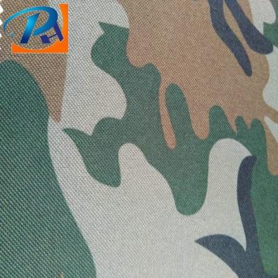 China Waterproof Camouflage 210d Polyester Oxford Fabric With PU Coated For Military Tent for sale