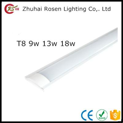 China Lowest price175-260v 535*95*40mm 1*13w 1*18w T8 aluminum natural white dustproof lamp transparent cover led tube light for sale