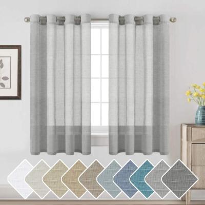 China Blackout line-loonking high quality cheap sheer wholesale curtains for living room china curtain in stock for sale