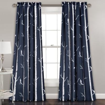 China Blackout Fancy Printing Custom Drapes European Drapes Curtains For Living Room Blackout for sale