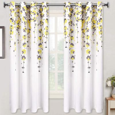 China Blackout Pattern Wave Thermal Insulated Line With Dots Foil Printed Design Blackout Curtains For Bedroom for sale