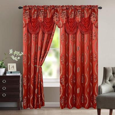 China Blackout Whosale Blackout Curtain Ready Made Embroidered Fabric for sale