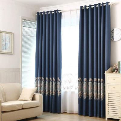 China Wholesale Blackout Blackout Embroidery Curtains Turkey Drapes And Curtains Luxury for sale