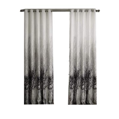 China Blackout Fancy Jacquard Printed Grommets Window Curtain Panels Wholesale for sale