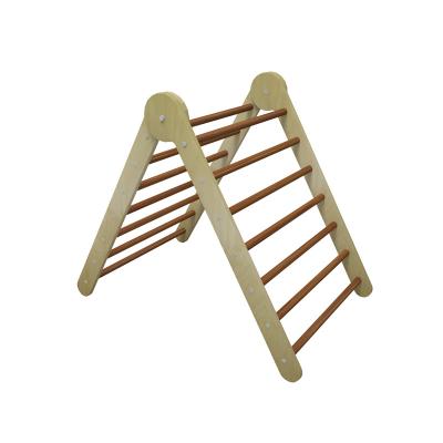 China Nashow LMGP-010 Toddler Furniture Kid Climbing Frame Activity Frame Montessori Gym Set Solid Wood Foldable Small Gym for sale