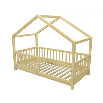 China Nashow LMKB-011 Toddler Furniture Crib House Bed Montessori Solid Wood Product for sale