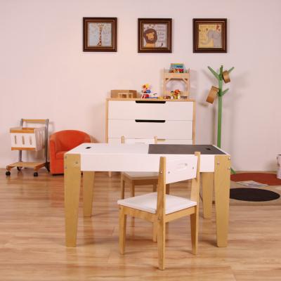 China Nashow LMMS-012 Modern Wooden Multifunctional Table and Chair Stool Sets for Kids Toddler Desk Kindergarten Furniture with Storage for sale