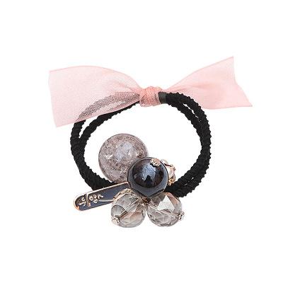 China New Design Women Hair Accessories Luxury Environmentally Friendly Polyester Scrunchies Elastic Hair Ties for sale