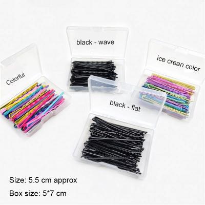 China Simple Women's Gift 50 Pcs Clip Black Hair Pin Metal Girl Hair Clip Good Quality Hair Decoration Accessories for sale