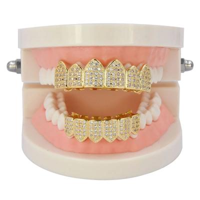 China High Quality Holiday Halloween Holiday Colors Body Hip Hop Zircon Teeth Grillz Environmentally Friendly Hot Selling Multi Men for sale