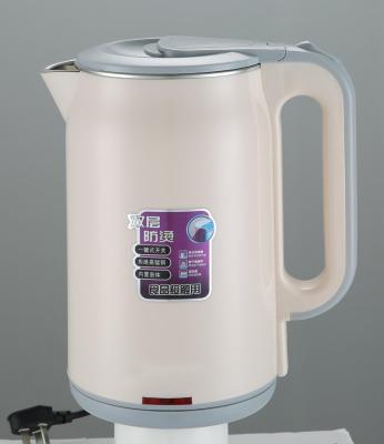 China 360 degree rotation base 2 liter double layer anti scalding high quality electric kettle for most families for sale