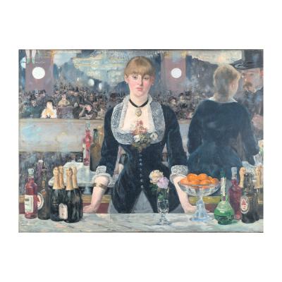 China Manet Portrait Art Decoration Famous Impressionism Reproduction Bar Woman Classical Impressionist Oil Painting for sale