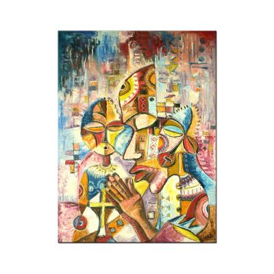 China Creative Modern Graffiti Abstract Wall Art Egyptian Oil Paintings for sale