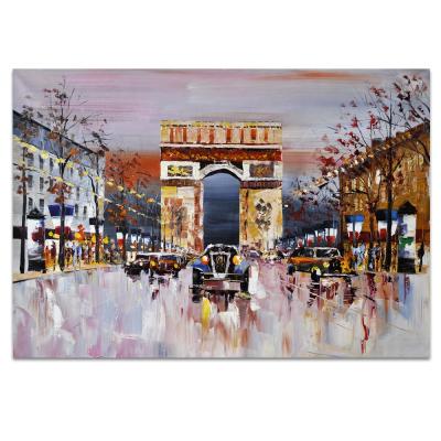 China Paris Landscape Architecture Famous Place Oil Painting Handmade Modern Art Total On Canvas for sale