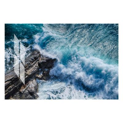 China Waterproof+ECO-Friendly HD Glossy UV Printing Acrylic Glass Wall Art Sea Scenery 3D Digital Photo Prints for sale