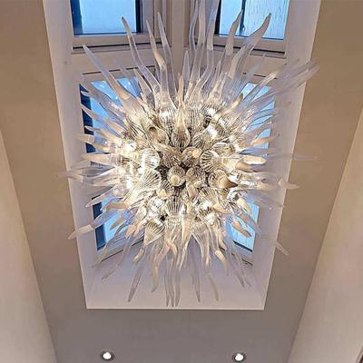 China Art Deco hotel style hand blown glass chandelier American modern foyer modern murano glass chandelier for sale