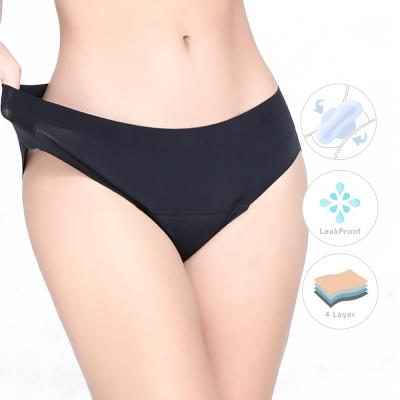 China Antibacterial Menstrual Sanitary 4 Diapers Leak Proof Underwear Briefs Women's Period Panties for sale