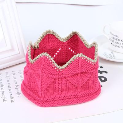 China BABY JOINT Children's Top Hat Empty Crown Wool Knitted Imitation Woolen Hat for sale