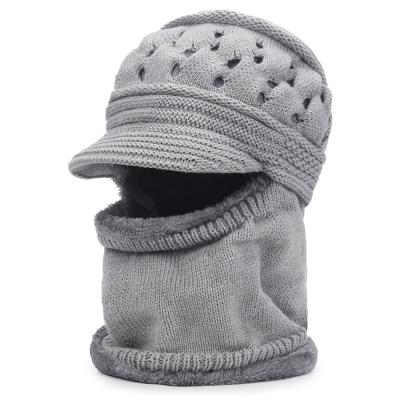 China Picture low cost add cashmere to keep warm in cold warm windproof winter woolen scarves fleece winter riding hat sets for sale