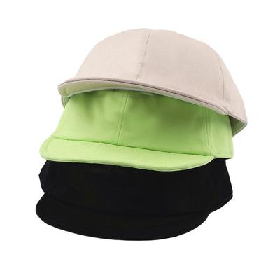 China COMMON Retro Baseball Cap Women's Short Brimmed Top Casual Soft Green Brimmed Short Brimmed Hat Small for sale