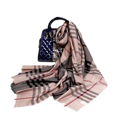 China Stripe Manufacturer Supply New Worsted Plaid Shawl Pashmina Edge Shawls Wool Scarves Fashion Scarf For Sale for sale