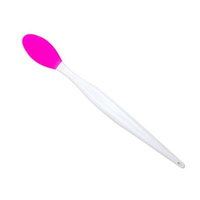 China Long Handle Factory Price Silicone Brushes Sniff Double Sided Portable Handle Wash Acne Blackhead Cleansing Brush for sale