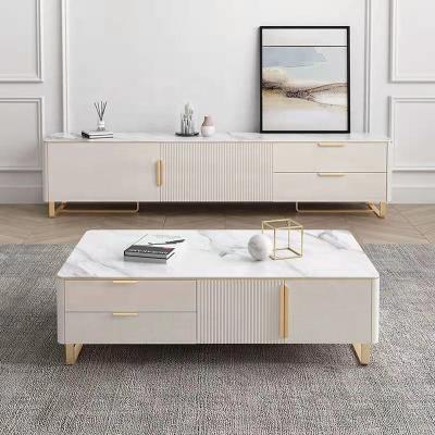 China (Others) modern living room furniture adjustable center table coffee tables and tv cabinet with drawers for sale