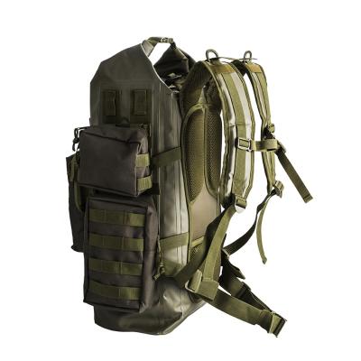 China Custom Men's 3d Military Tactical Backpack Waterproof Dry Bag PVC Tarpaulin 40L Survival Seamless Bag for sale