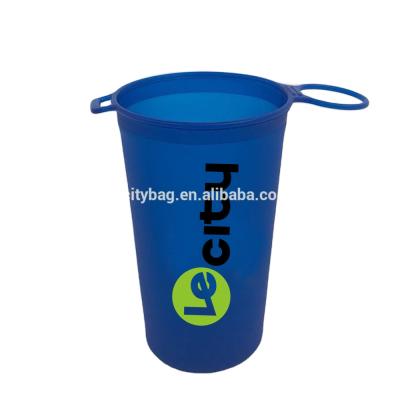 China Disposable Stroke BPA Free Promotion TPU Outdoor Folding 4 Ounce Silicone Folding Cup for sale