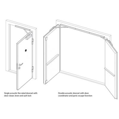 China Sound insulation metal doors for deaf chamber music rehearsal hall for sale